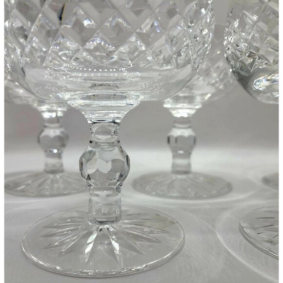 Vtg Waterford Crystal Boyne Glasses Pattern 5 Champagne Coupes Sherbet Dish - Picture 3 of 10